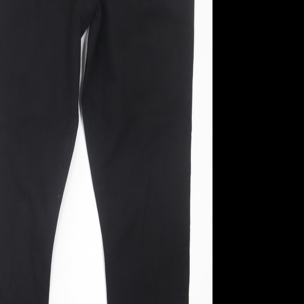 Preworn Womens Black  Cotton Jegging Trousers Size 38 in L27 in Regular