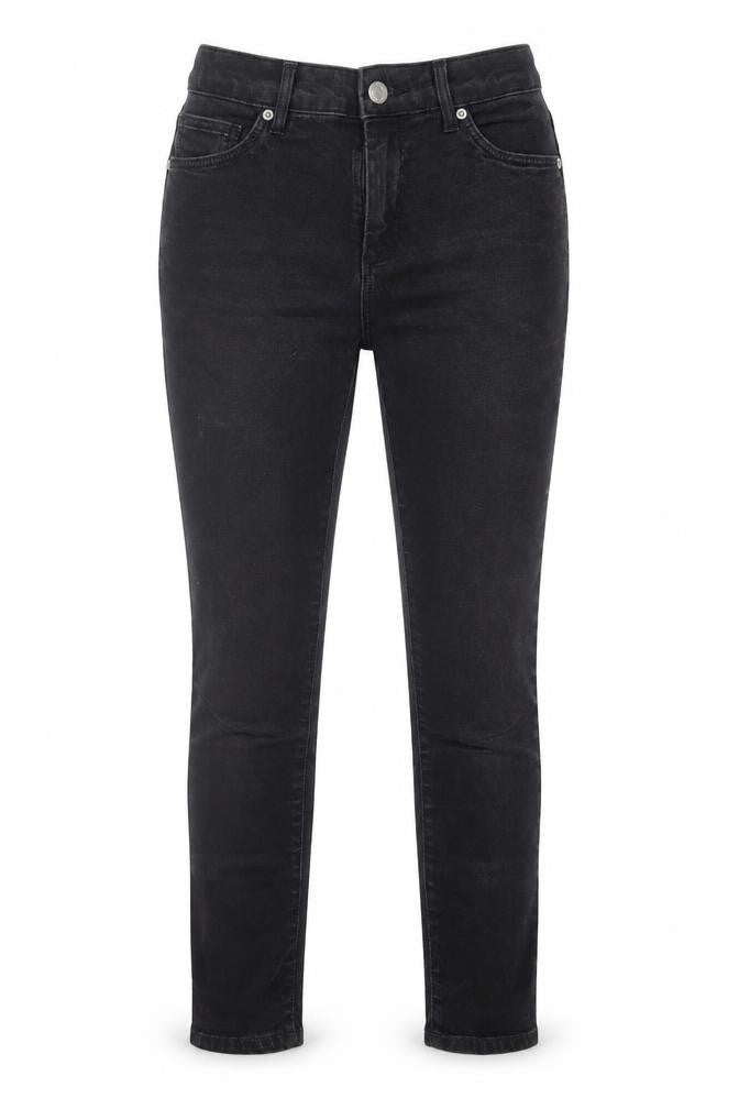 Topshop Womens Black  Cotton Skinny Jeans Size 26 in L30 in Regular Button