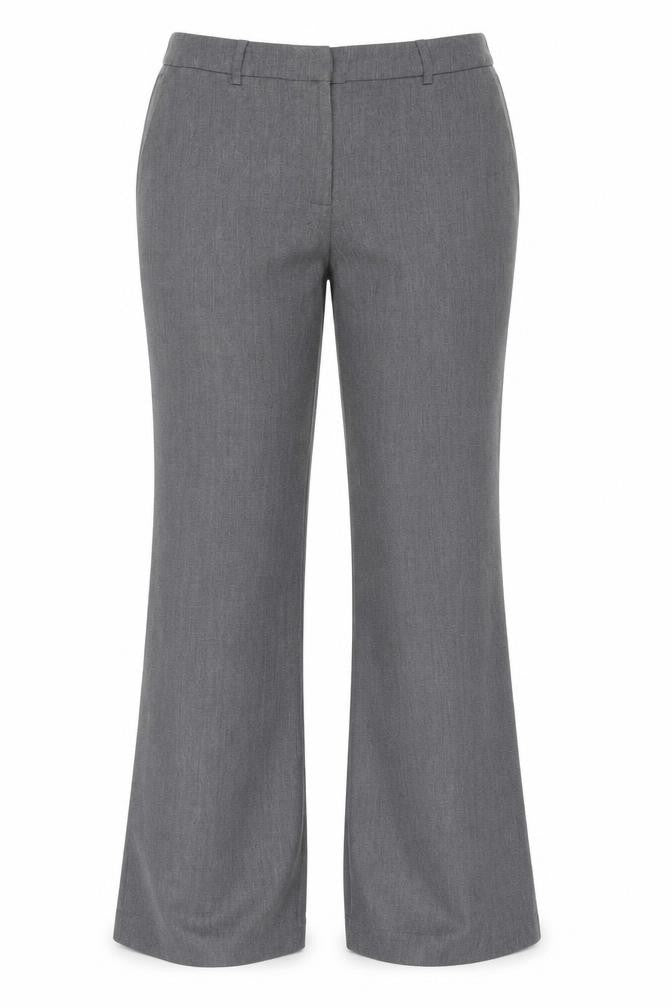 wrap Womens Grey  Polyester Trousers  Size 34 in L32 in Regular Hook & Eye