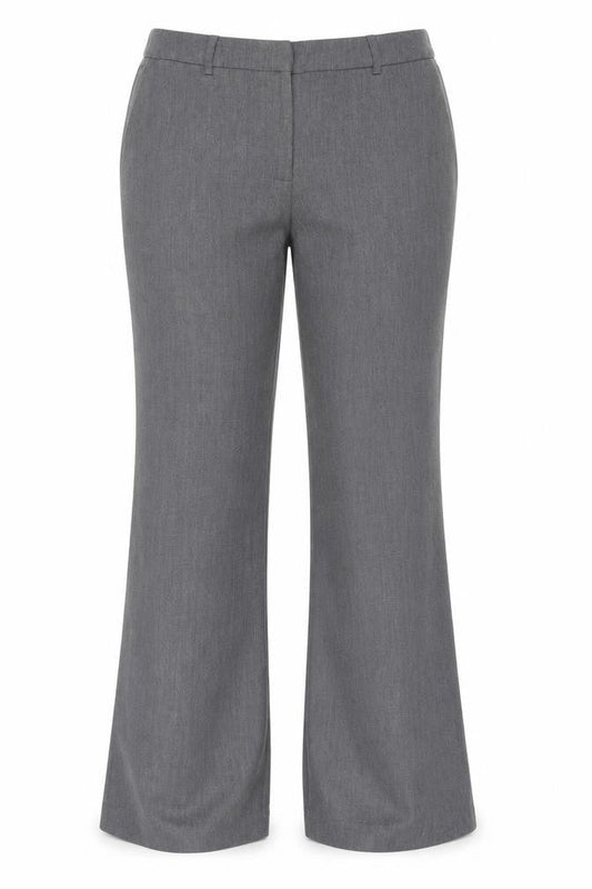 wrap Womens Grey  Polyester Trousers  Size 34 in L32 in Regular Hook & Eye