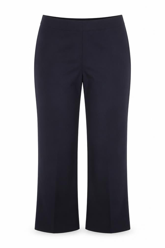 Preworn Womens Blue  Polyester Trousers  Size 10 L28 in Regular Hook & Eye