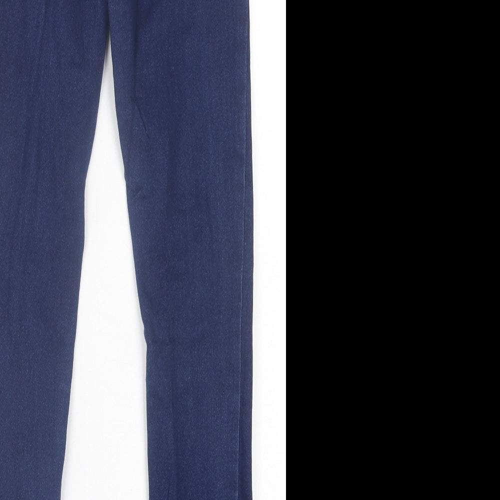 George Womens Blue  Cotton Jegging Trousers Size 8 L28 in Regular