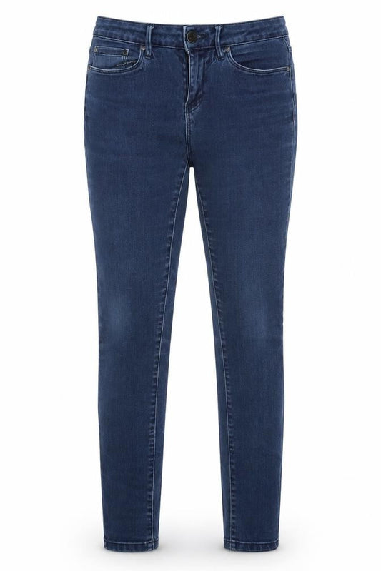 ESMARA Womens Blue  Cotton Skinny Jeans Size 30 in L30 in Regular Button