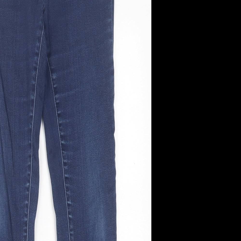 ESMARA Womens Blue  Cotton Skinny Jeans Size 30 in L30 in Regular Button