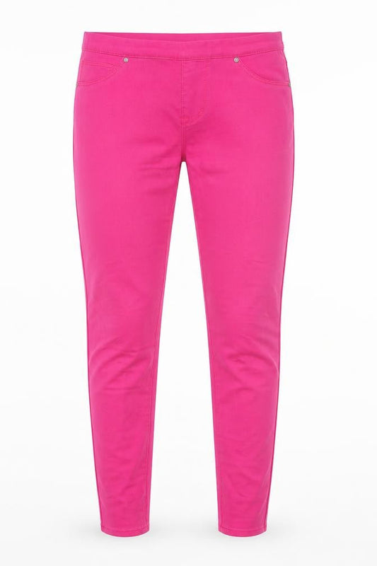 originla Womens Pink  Cotton Jegging Trousers Size 12 L29 in Regular