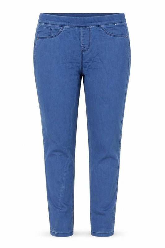 Denim & Co. Womens Blue  Cotton Jegging Jeans Size 10 L33 in Regular Button
