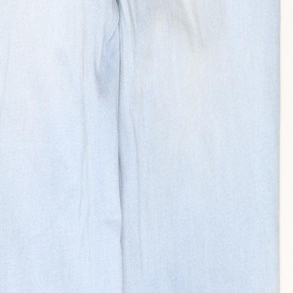 Denim & Co. Womens Blue  Cotton Skinny Jeans Size 8 L26 in Regular Button