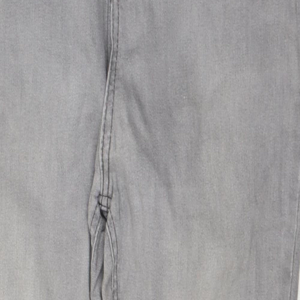 Studio Womens Grey  Cotton Skinny Jeans Size 10 L26 in Regular Button