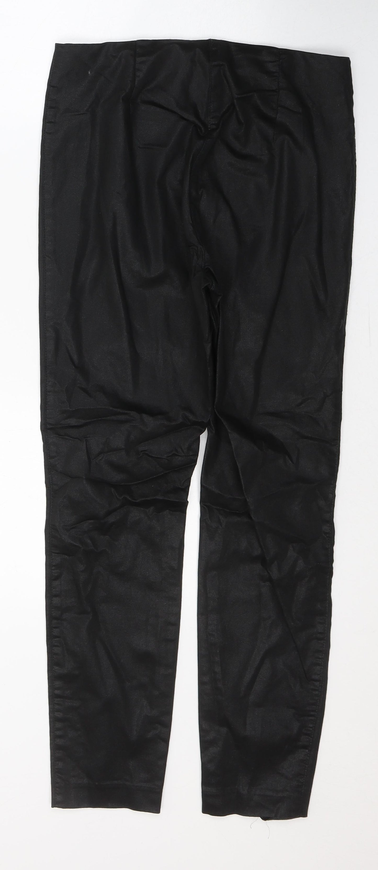 H&M Womens Black  Cotton Jegging Jeans Size 12 L26 in Regular