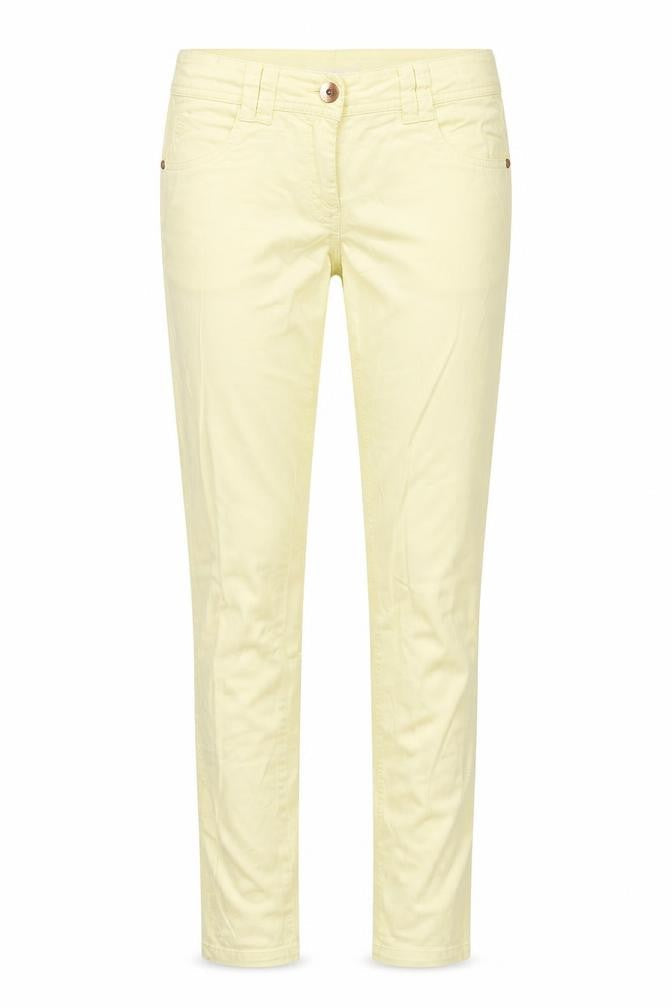 NEXT Womens Yellow  Cotton Straight Jeans Size 10 L28 in Regular Button