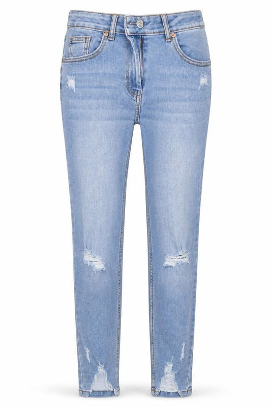 Papaya Womens Blue  Cotton Skinny Jeans Size 8 L26 in Regular Button