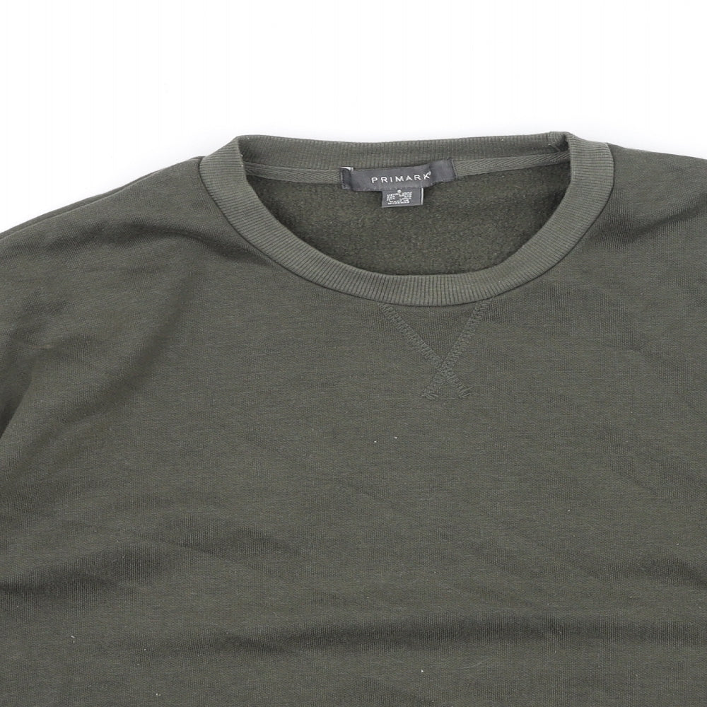 Primark  Womens Green  Cotton Pullover Sweatshirt Size S