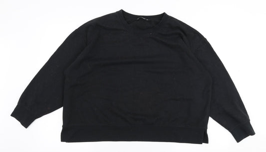 Dunnes Stores Womens Black  Polyester Pullover Sweatshirt Size XL  Pullover