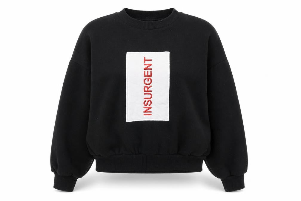 Preworn Womens Black  Polyester Pullover Sweatshirt Size XS  Pullover - Insurgent