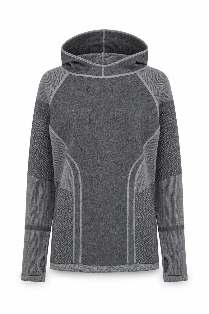 Preworn Womens Grey  Polyester Pullover Hoodie Size M