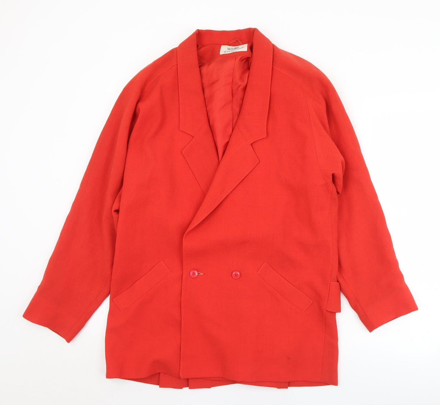 Wallis Womens Red   Jacket  Size 12  Button