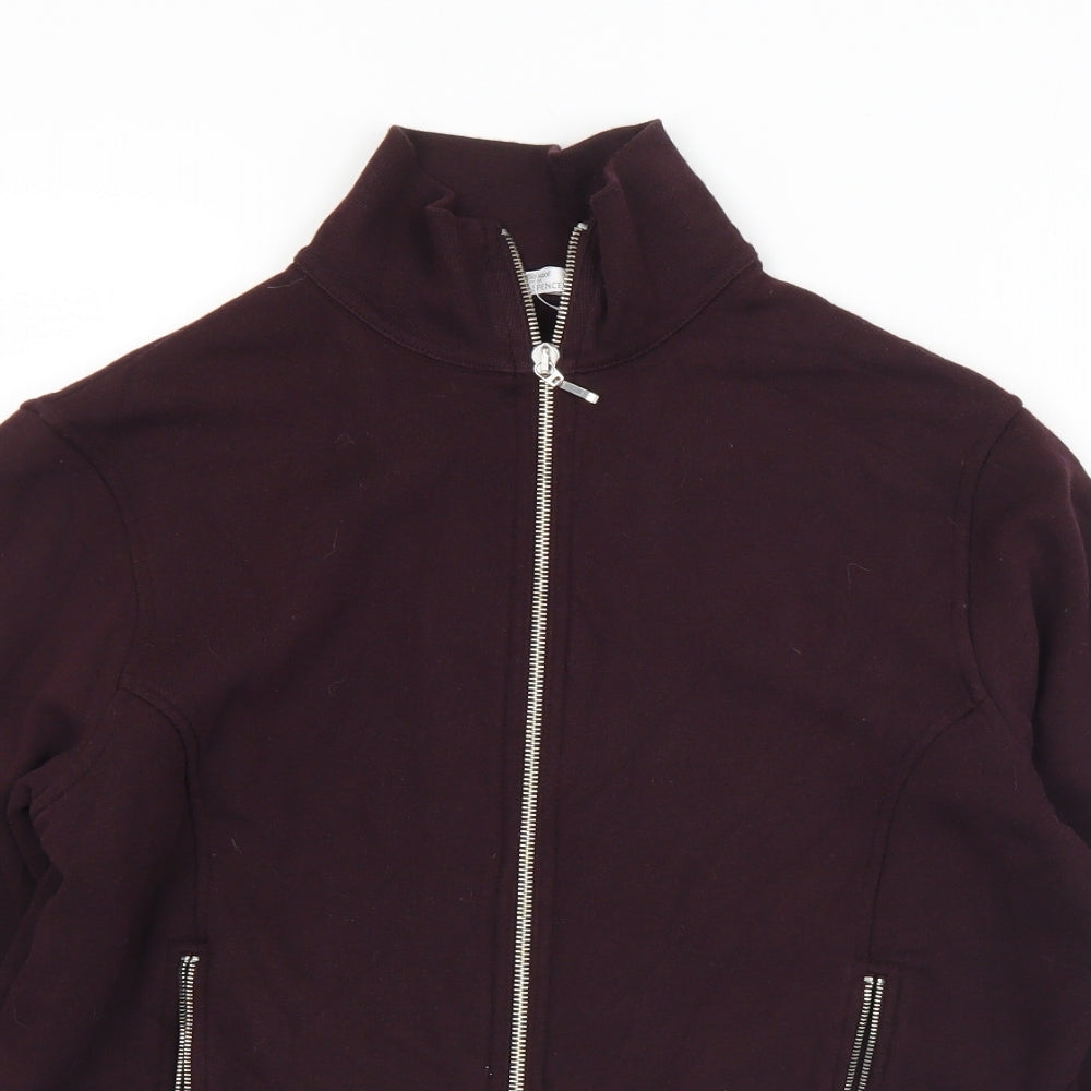 Marks and Spencer Womens Purple   Jacket  Size 14  Zip