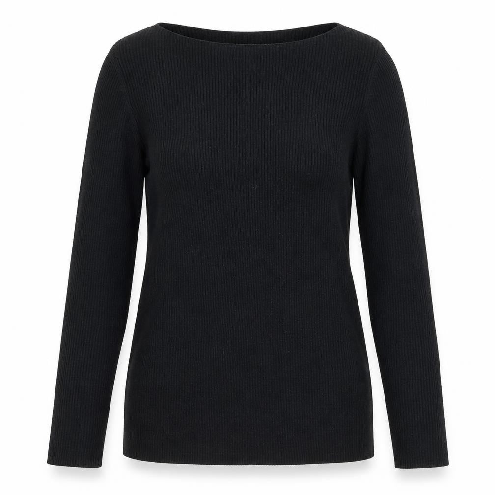 Gap Womens Black Boat Neck  Cotton Pullover Jumper Size XS