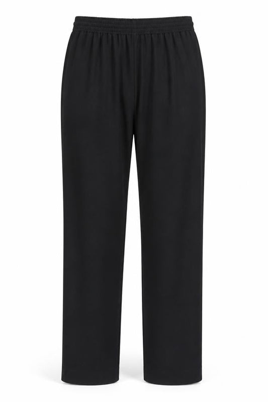 After Eight Womens Black  Polyester Trousers  Size 14 L28 in Regular