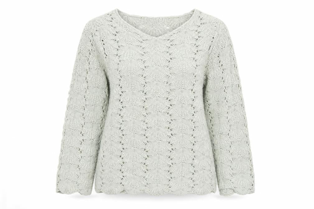 Matalan Womens Green Round Neck  Acrylic Pullover Jumper Size 14