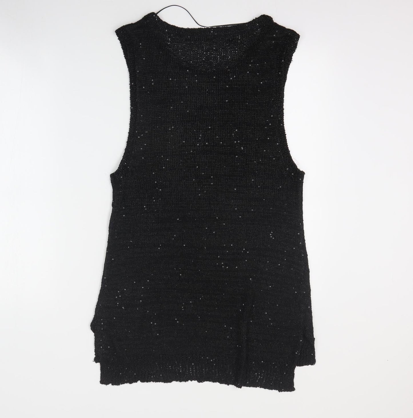Innocence Womens Black  Polyester Basic Tank Size 12 Round Neck