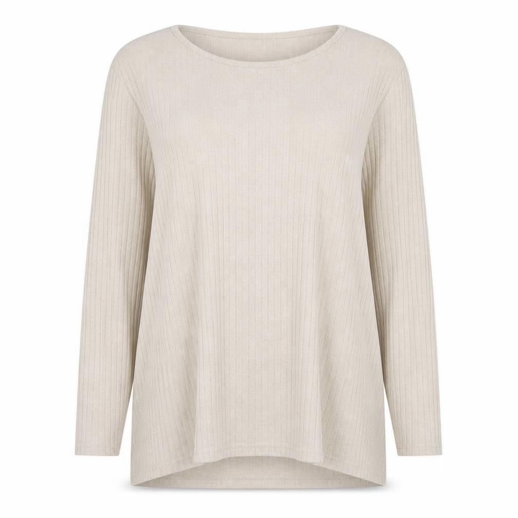 Beloved Womens Beige Round Neck  Polyester Pullover Jumper Size 2XL