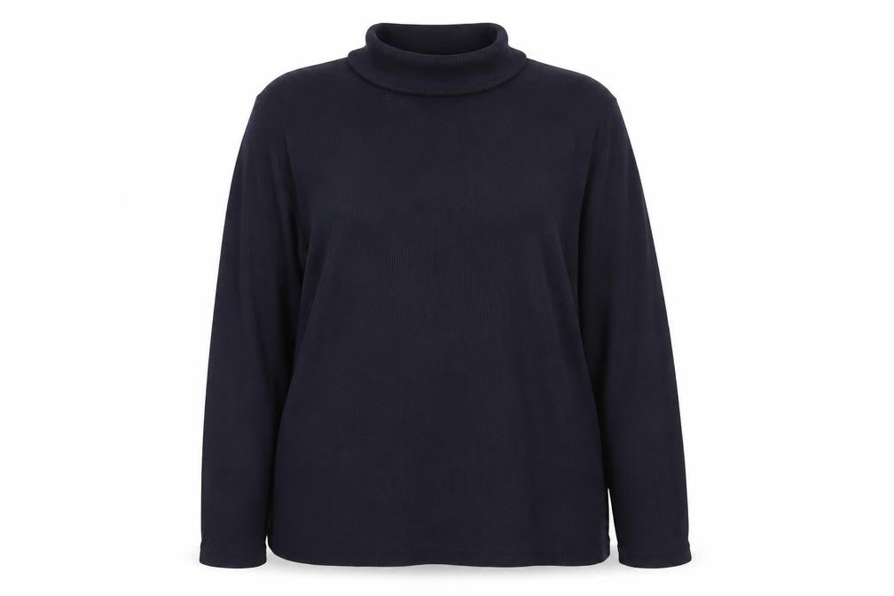 New Look Womens Blue Roll Neck  Cotton Pullover Jumper Size 18