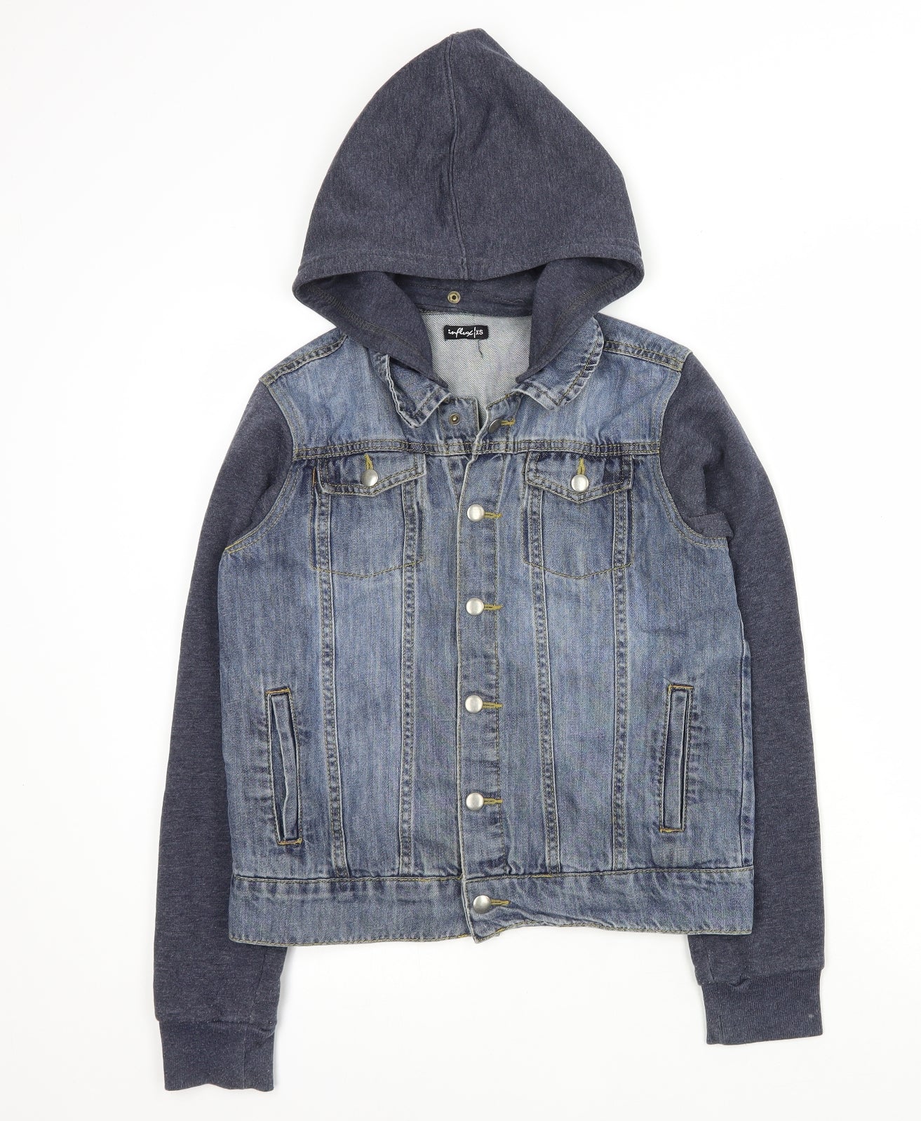 Inflex Womens Blue   Jacket Coat Size XS  Snap