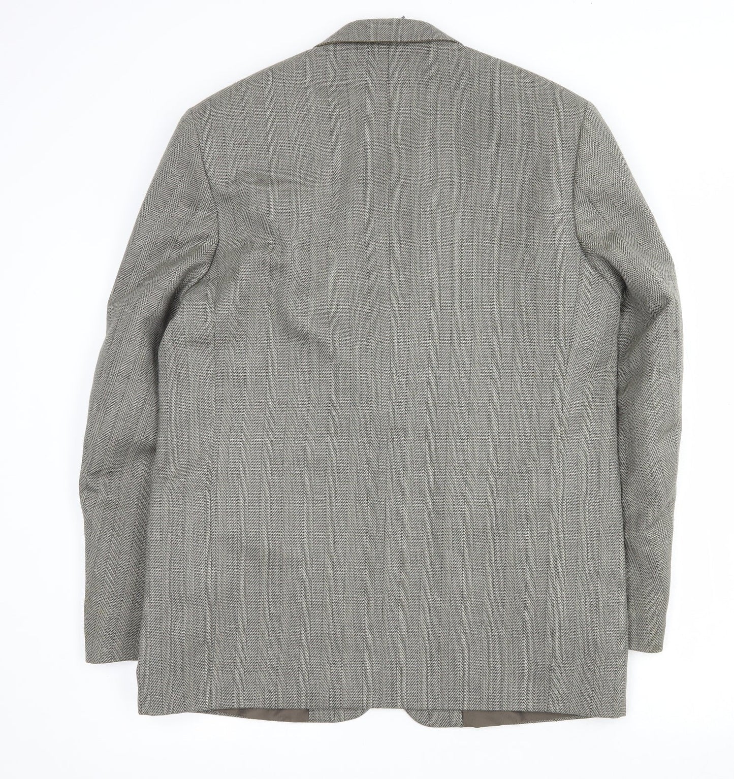 Burton Mens Brown  Wool Jacket Suit Jacket Size L