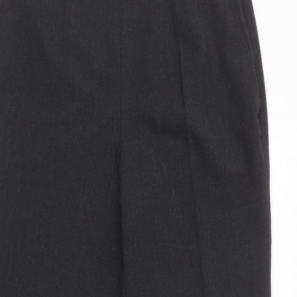 Marks and Spencer Womens Grey  Polyester Dress Pants Trousers Size 12 L22.5 in Regular