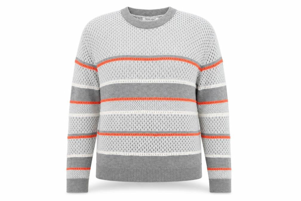 Greencoast Womens Grey Round Neck  Acrylic Pullover Jumper Size S