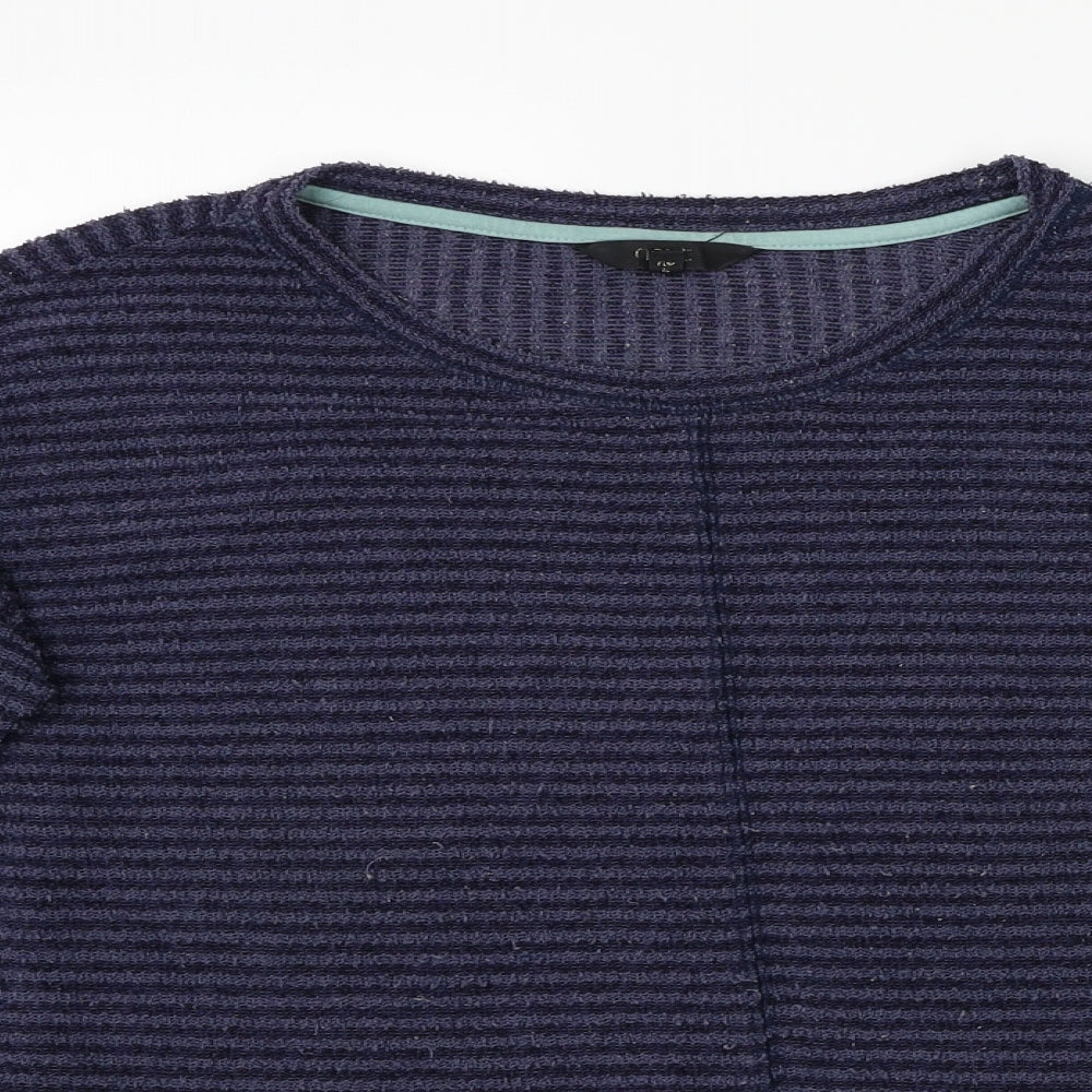 NEXT Womens Blue Round Neck  Cotton Pullover Jumper Size 12