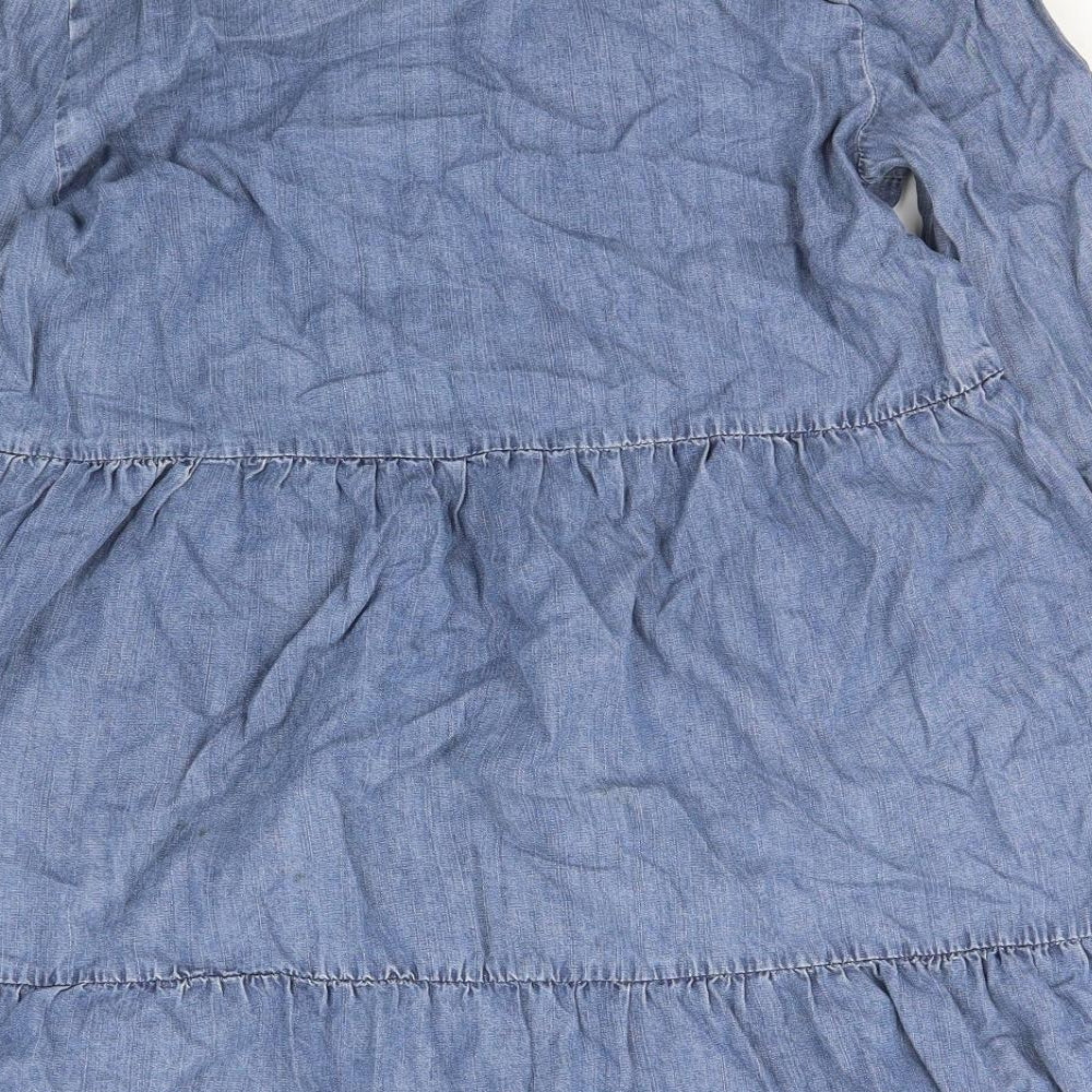Velvet Heart Womens Blue   Shirt Dress  Size S  Collared Button