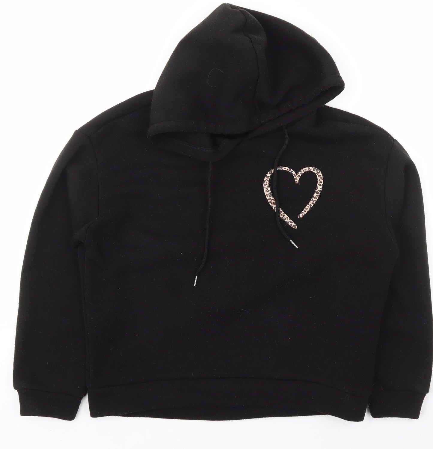 SheIn Womens Black  Polyester Pullover Hoodie Size M  Pullover