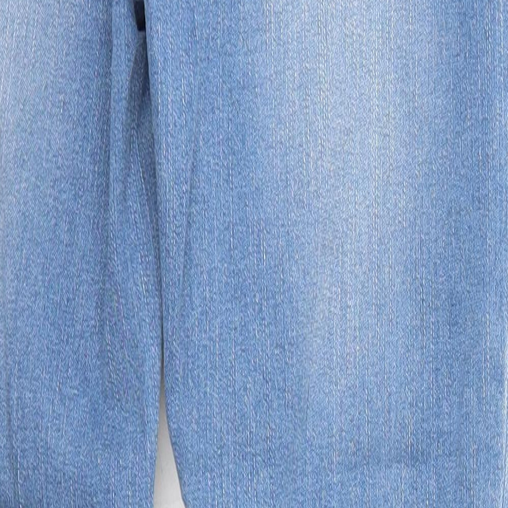 SheIn Womens Blue  Cotton Skinny Jeans Size M L28 in Regular Zip