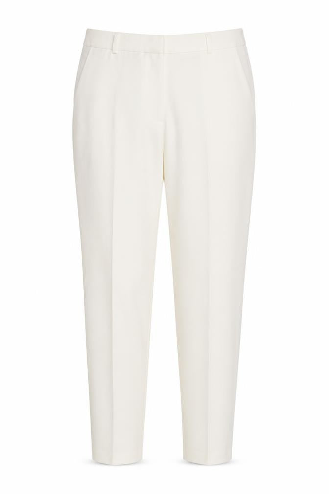 ASOS Womens Ivory  Polyester Trousers  Size S L27 in Regular Zip