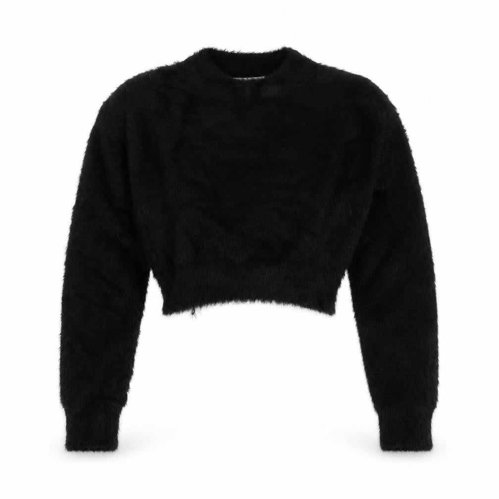 Sixth June Womens Black Round Neck  Nylon Pullover Jumper Size L
