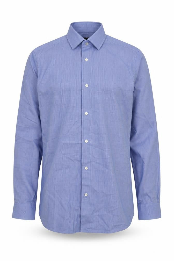 NEXT Mens Blue Striped Cotton  Button-Up Size S Collared