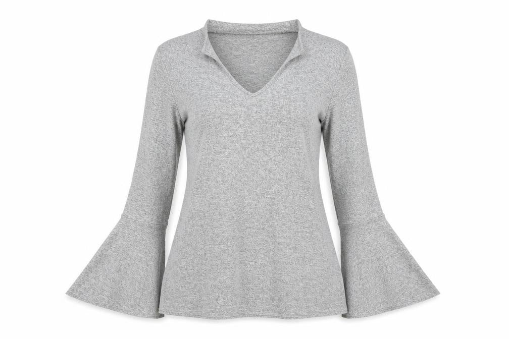 Select Womens Grey Round Neck  Polyester Pullover Jumper Size 10