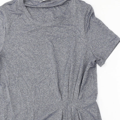 Next Womens Blue Round Neck  Viscose Pullover Jumper Size 10