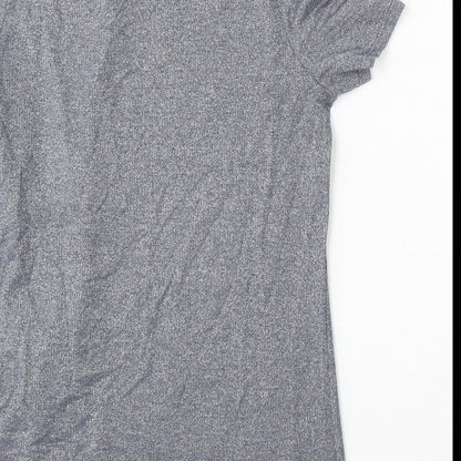 Next Womens Blue Round Neck  Viscose Pullover Jumper Size 10