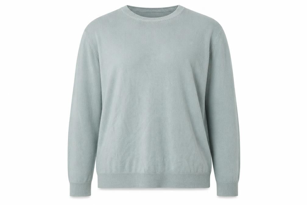 Papaya Womens Blue Round Neck  Acrylic Pullover Jumper Size XL