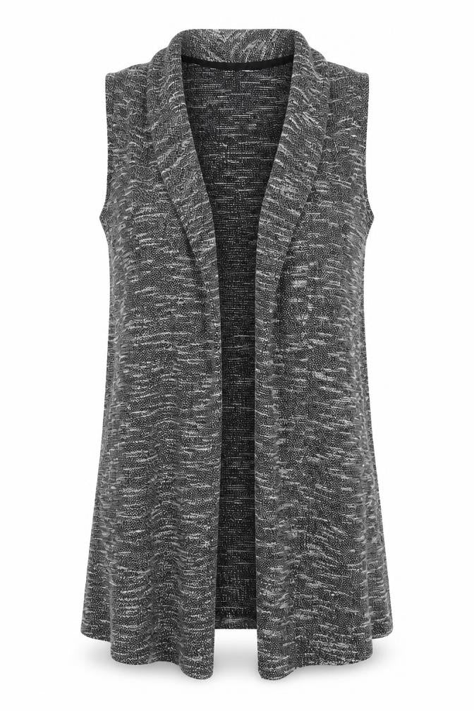 F&F Womens Grey Round Neck  Polyester Vest Jumper Size 14