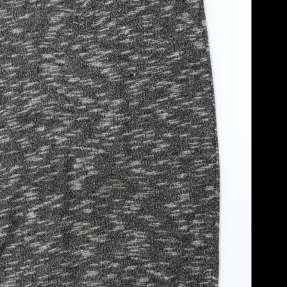 F&F Womens Grey Round Neck  Polyester Vest Jumper Size 14