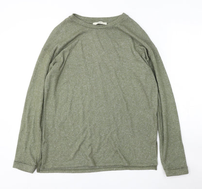 George Womens Green Round Neck  Viscose Pullover Jumper Size S