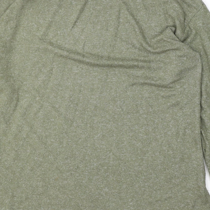 George Womens Green Round Neck  Viscose Pullover Jumper Size S