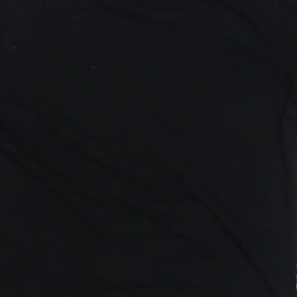 River Island Womens Black  Polyester Basic T-Shirt Size 8 Round Neck