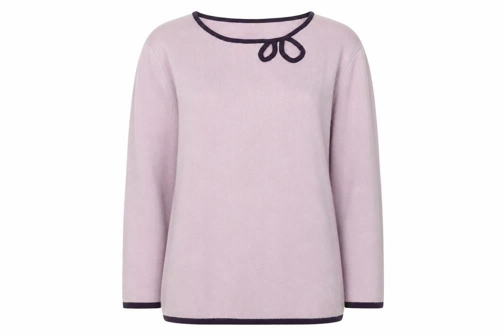 Autonomy Womens Purple Boat Neck  Viscose Pullover Jumper Size 12