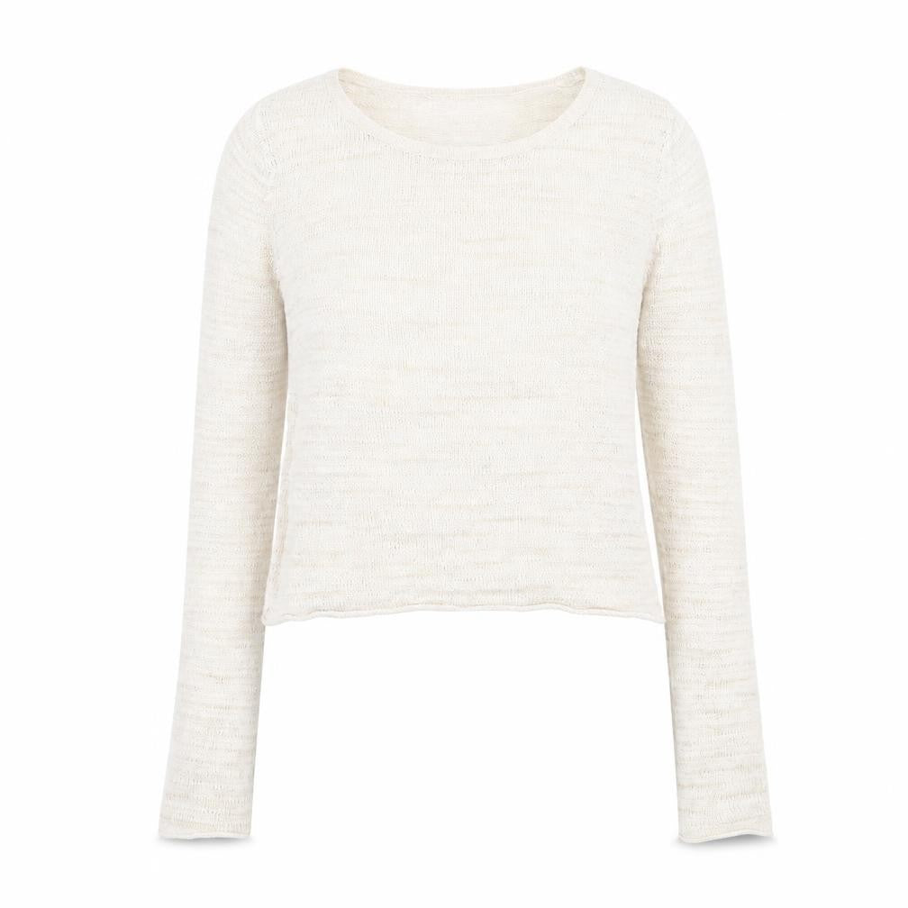 Gap Womens Beige Crew Neck  Cotton Pullover Jumper Size XS