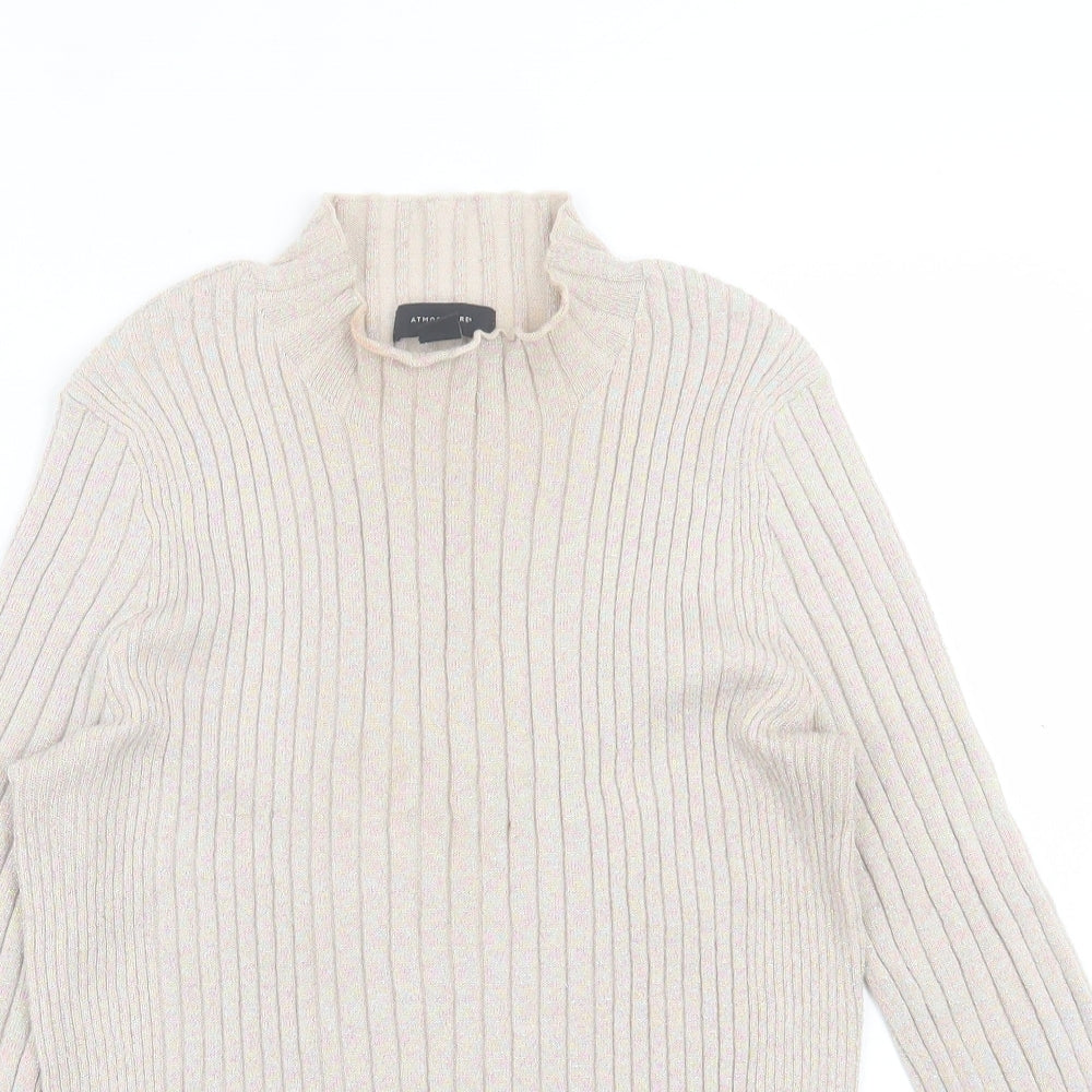 Atmosphere Womens Pink High Neck  Viscose Pullover Jumper Size 14